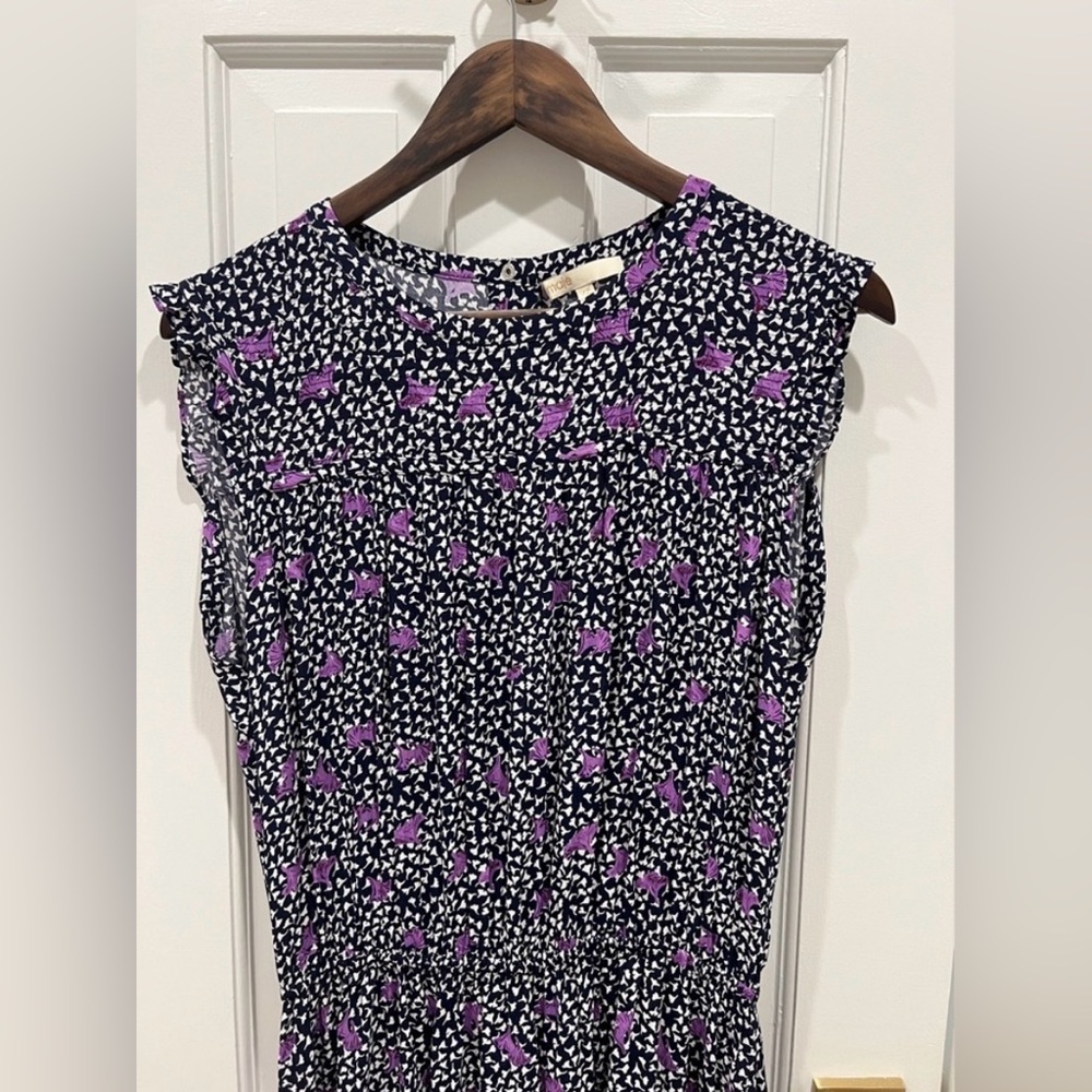 Maje Paris Pansy Crepe Smocked Sleeveless Mini Dress Women's EU 42 US L NWOT - Picture 8 of 16
